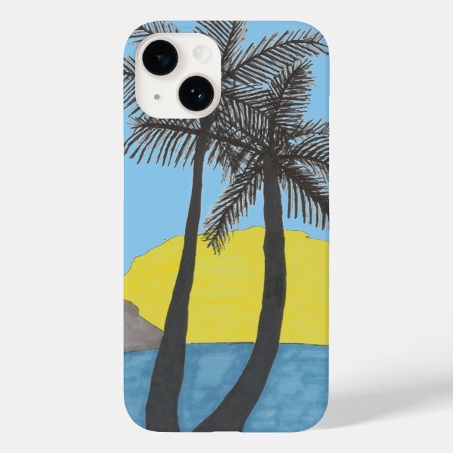 Capas de iphone Tropical Palm Tree (Verso)