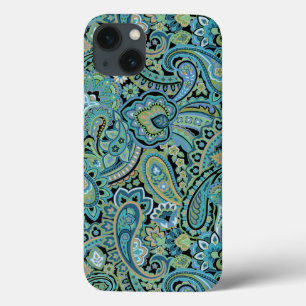 Capas de iphone Verde Paisley Forest