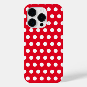 Capas de iphone Vermelha do White Bolinhas - Cores