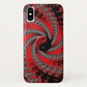 Capas de iphone vermelhas e pretas de Yin-Yang do
