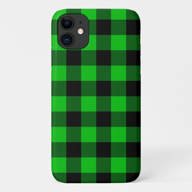 Capas de iphone Xadrez verde (Verso)