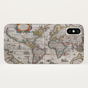 Capas de telefone antigas do mapa do mundo