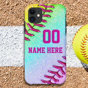 Capas de telefone bonitas, de Softball, VELHOS a N