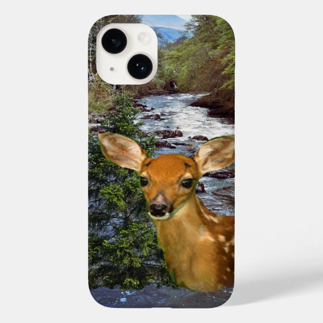 Capas de telefone com arte de cervo (Verso)