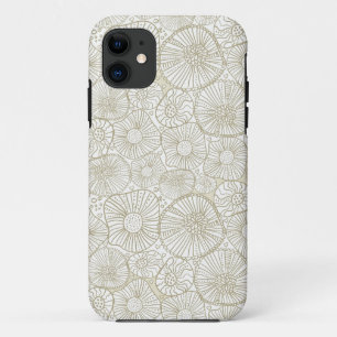 Capas de telefone com flores rabiscadas