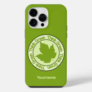 Capas de telefone com nome personalizado THINK GRE