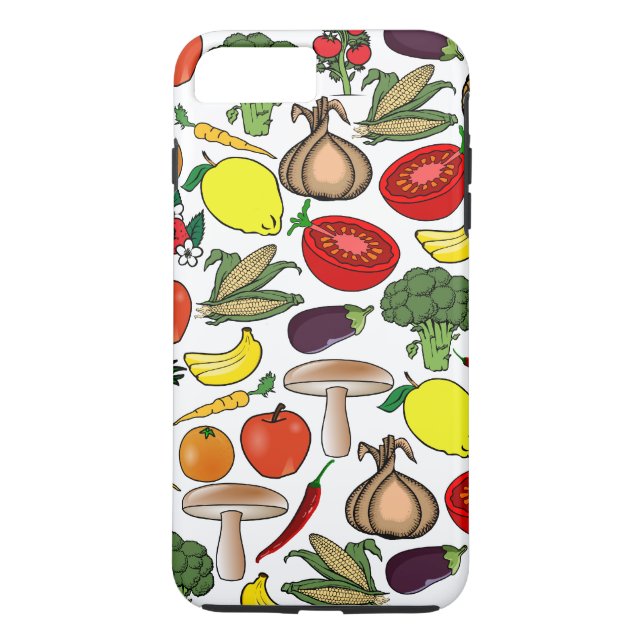 Capas de telefone das frutas & dos vegetarianos (Verso)