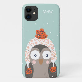 Capas de telefone de Inverno com monograma persona