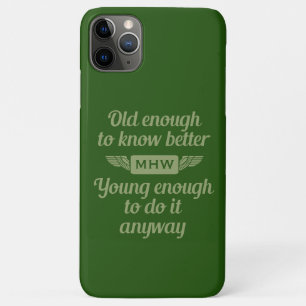 Capas de telefone de monograma personalizadas anti