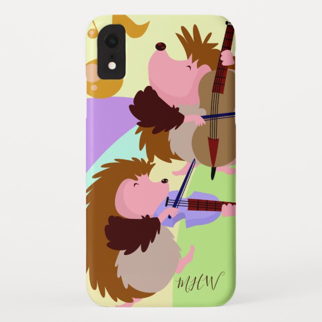 Capas de telefone de monograma personalizadas de H (Verso)