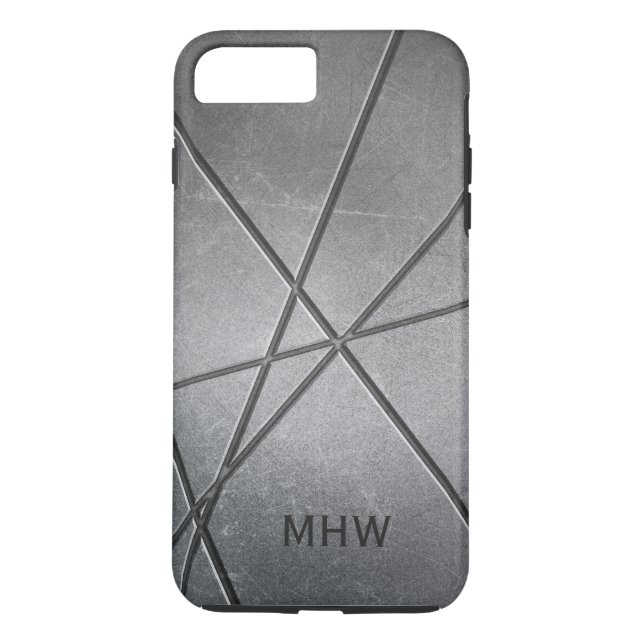 Capas de telefone de monograma personalizadas de p (Verso)