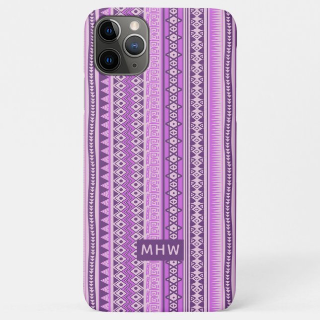 Capas de telefone de monograma personalizadas de p (Verso)