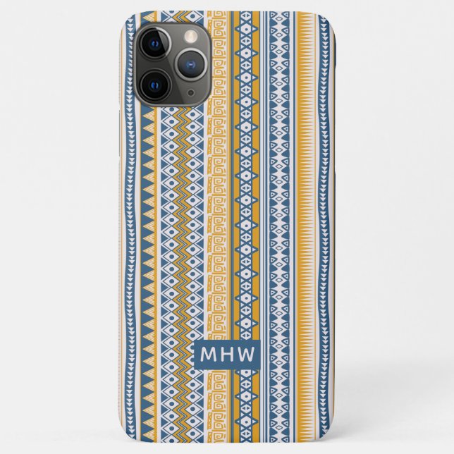 Capas de telefone de monograma personalizadas de p (Verso)