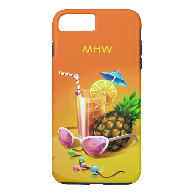 Capas de telefone de monograma personalizado de Dr (Verso)