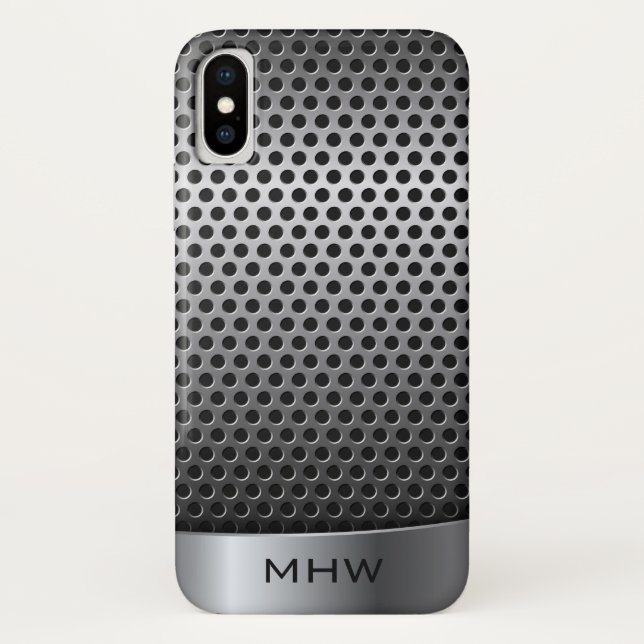 Capas de telefone de monograma personalizado de te (Verso)