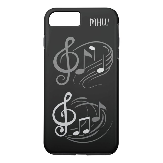 Capas de telefone de monogramas personalizados das (Verso)