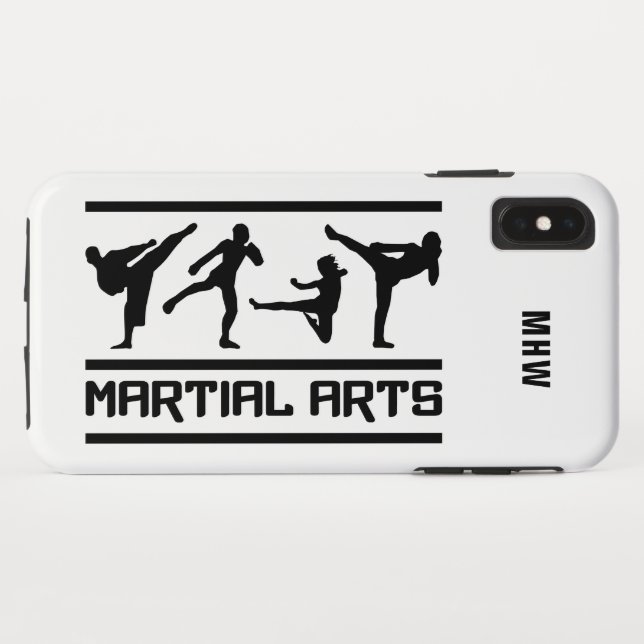 Capas de telefone de monogramas personalizados de  (Verso (Horizontal))