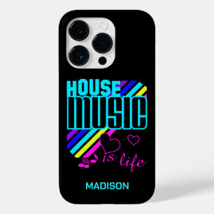 Capas de telefone de música House de Nome Personal