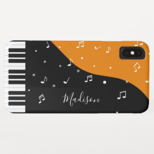 Capas de telefone de Música Piano de nome personal