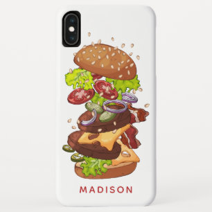 Capas de telefone de nome personalizado Big Burger