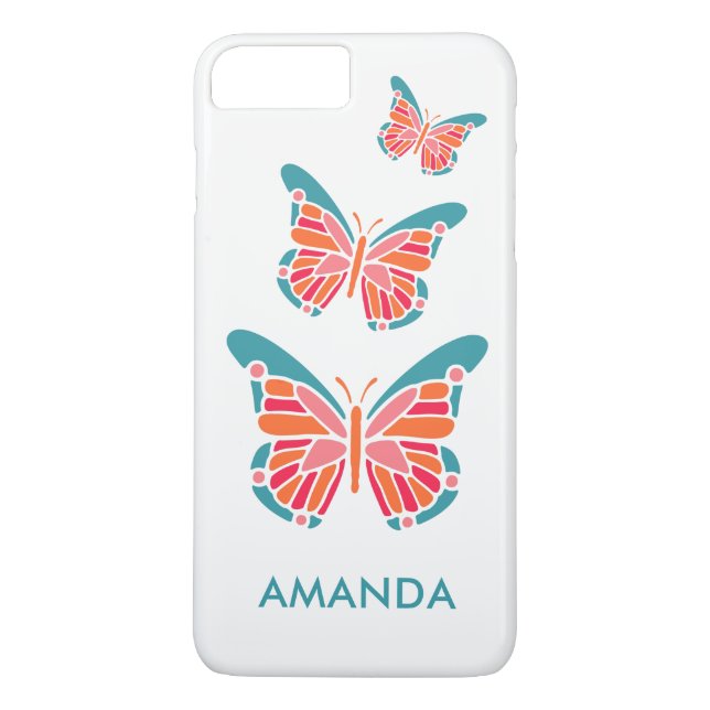 Capas de telefone de nome personalizado de Borbole (Verso)