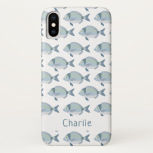 Capas de telefone de nome personalizado de padrão