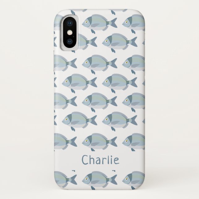 Capas de telefone de nome personalizado de padrão  (Verso)