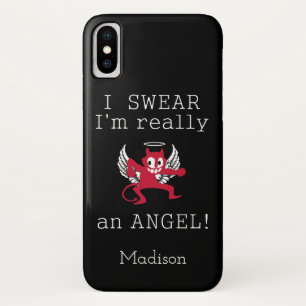 Capas de telefone de nome personalizado do Angel