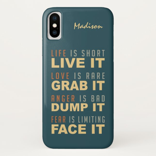 Capas de telefone de nome personalizado do Aviso d (Verso)