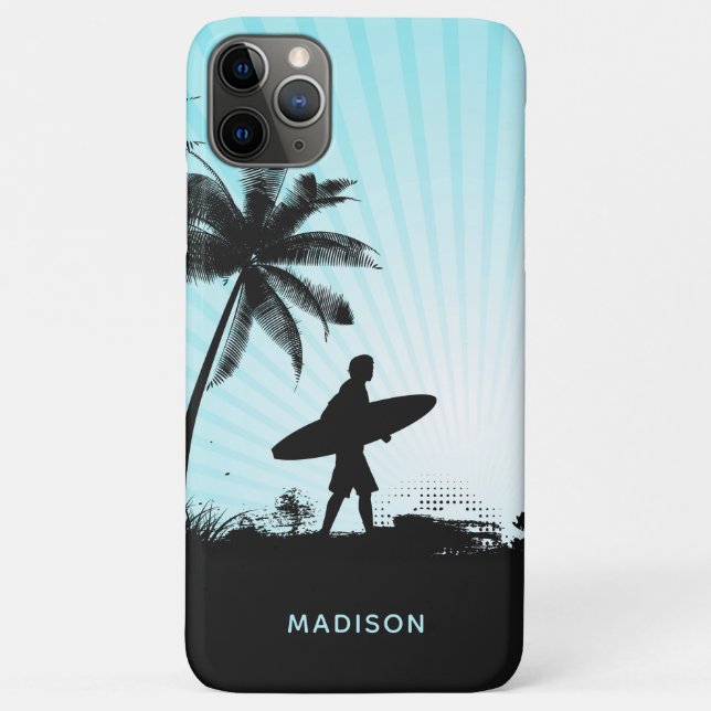 Capas de telefone de nome personalizado do Beach S (Verso)