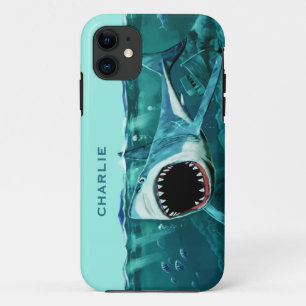 Capas de telefone de nome personalizado do Shark A
