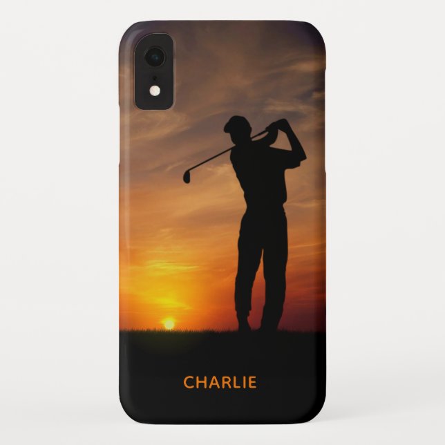 Capas de telefone de nomes personalizados de Golfe (Verso)