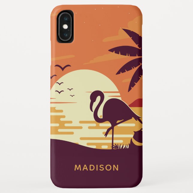 Capas de telefone de nomes personalizados Tropical (Verso)