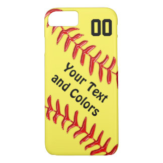 Capas de telefone de Softball iPhone personalizada