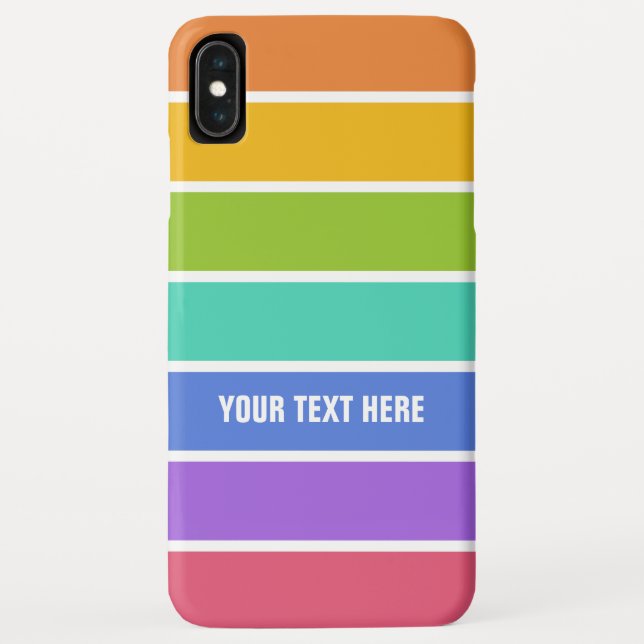 Capas de telefone de texto personalizadas do Rainb (Verso)