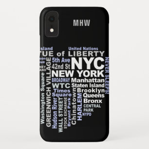 Capas de telefone personalizadas de monograma de N