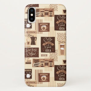 Capas de telefone personalizadas de monograma de p