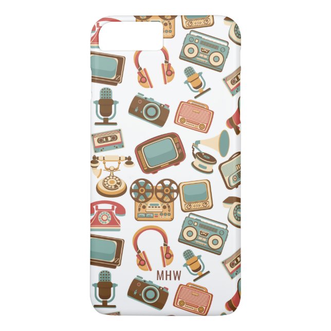Capas de telefone personalizadas de monograma do p (Verso)