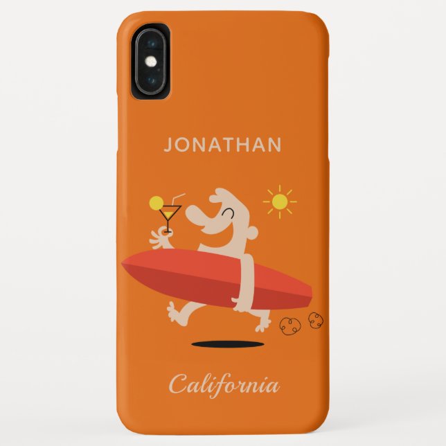 Capas de telefone personalizadas de nome e localiz (Verso)