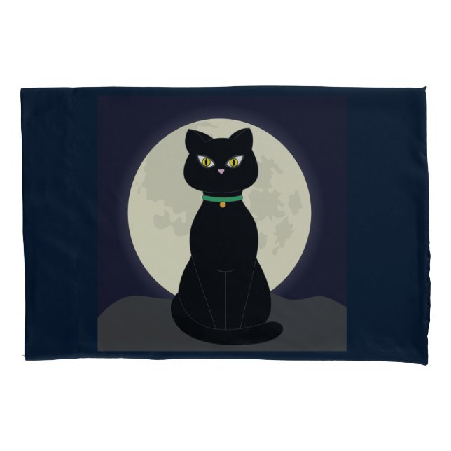 CAPAS DE TRAVESSEIRO DE MOÃO DE CAT PRETO (Frente)