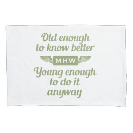 capas de travesseiro de monograma personalizadas "