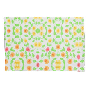 Capas De Travesseiro Flores Em Lentes Amarelas E L