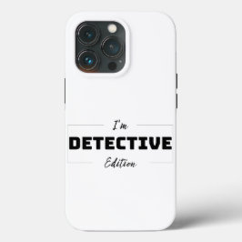Capas do iPhone 13 Pro, detetive Edition minimalis