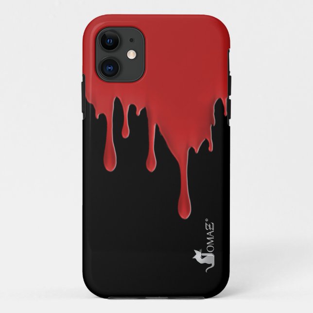 Capas do iPhone 5 com gota de sangue vermelha (Verso)