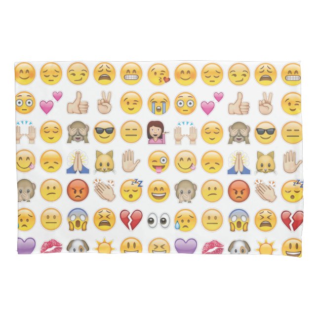 capas do travesseiro emoji (Frente)