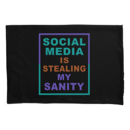 Capas engraçadas do travesseiro "Mídia Social"