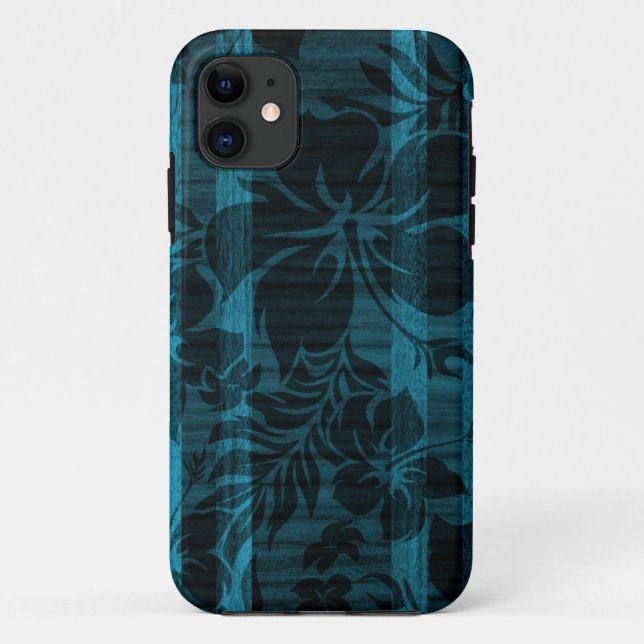 Capas Keokea Beach Faux Wood Surfboard iPhone 5 (Verso)