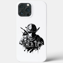 Capas máx. iPhone 13 Pro de Ops Preto e Branco