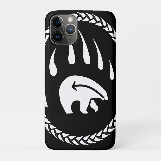 Capas Móveis de Urso Tribal iPhone 11 (Verso)