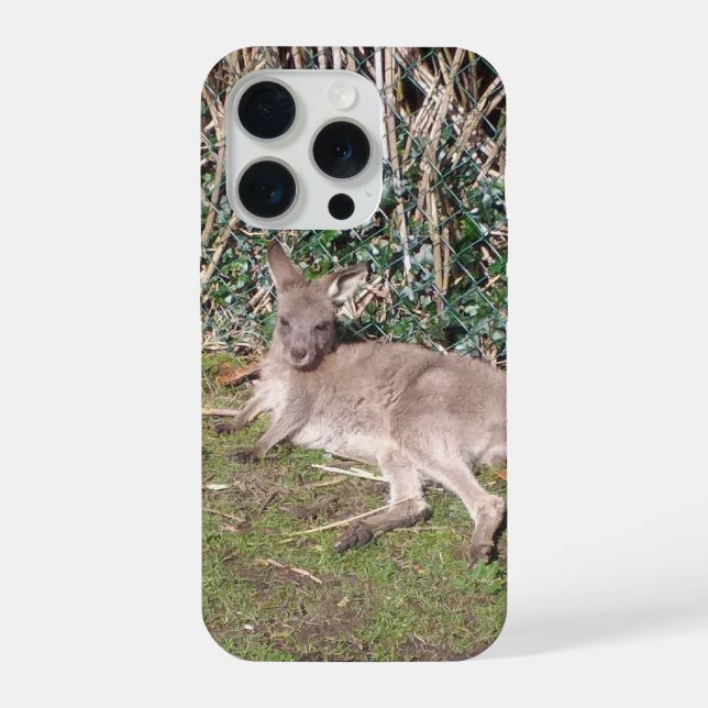 Capas para iPhone 15 Pro Wallaby da Austrália (Verso)